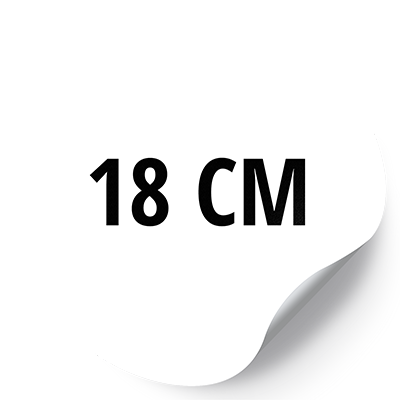 18 Zentimeter